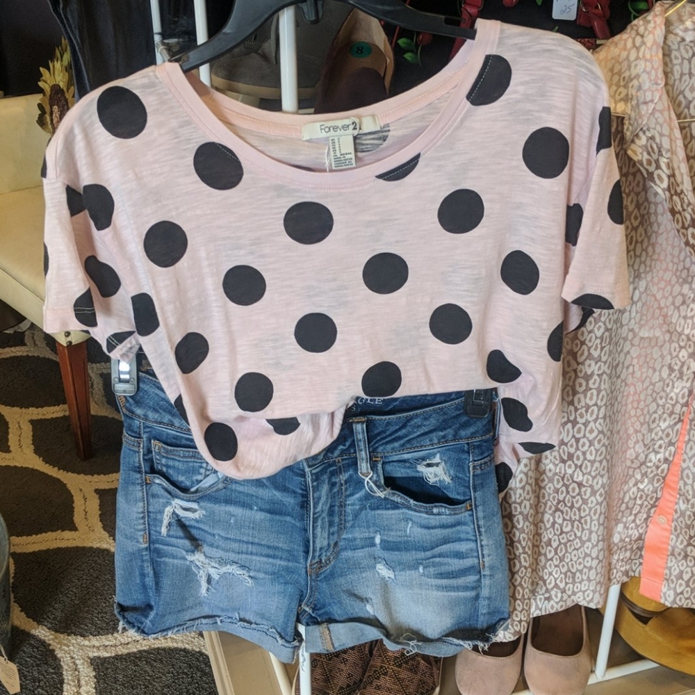 American eagle shorts and top sz 2